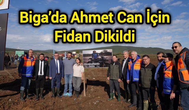 Biga’da acı bir kaybın ardından umuda dokunan anlamlı dikim
