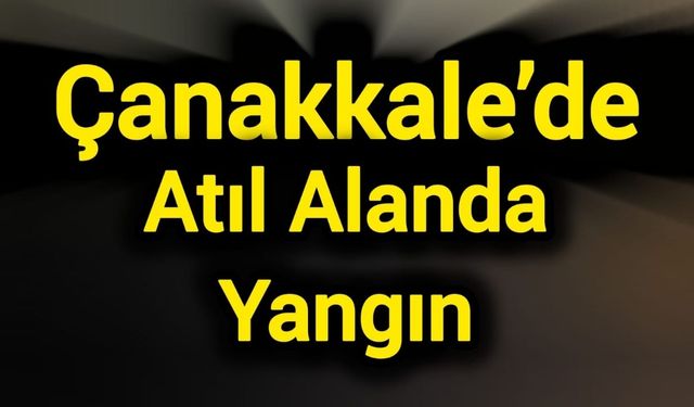 Çanakkale’de Atıl Alanda Yangın