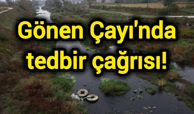 Gönen Çayı'nda tedbir çağrısı!