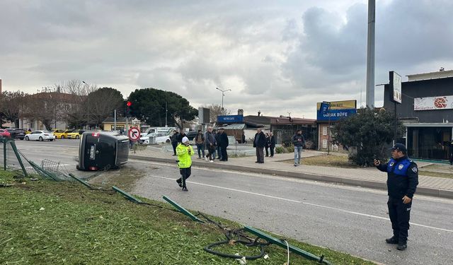 Çanakkale'de araç devrildi: 1 yaralı