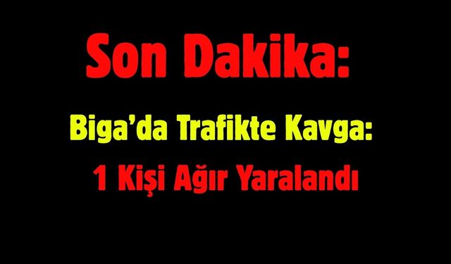 Son Dakika: Biga’da Trafikte Kavga: 1 Kişi Ağır Yaralandı