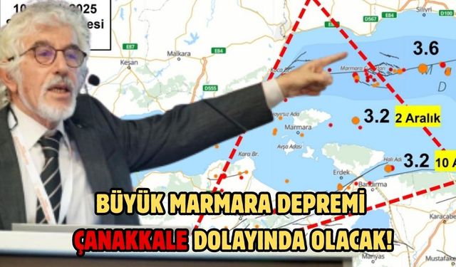 Büyük Marmara depremi Çanakkale dolayında olacak!