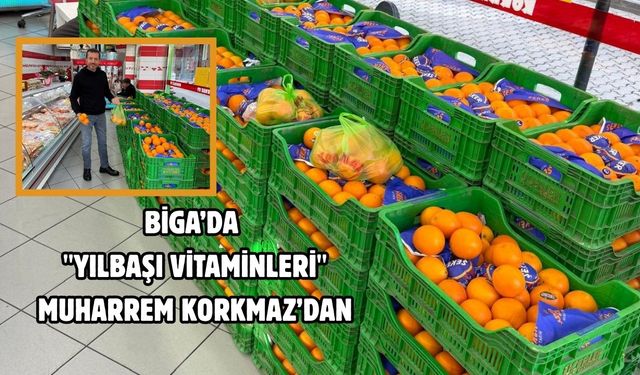 Biga’da "Yılbaşı Vitaminleri" Muharrem Korkmaz’dan