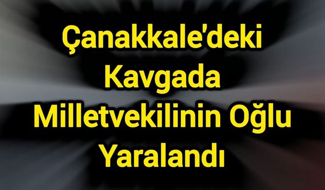 Çanakkale'deki Kavgada Milletvekilinin Oğlu Yaralandı
