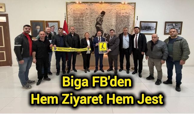 Biga FB'den Hem Ziyaret Hem Jest