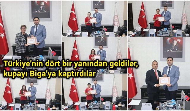 Türkiye’nin dört bir yanından geldiler, kupayı Biga’ya kaptırdılar