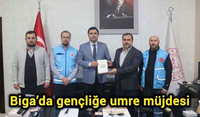 Biga’da gençliğe umre müjdesi
