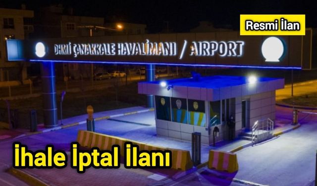 İhale İptal İlanı