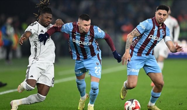 Trabzonspor ile Beşiktaş berabere kaldı