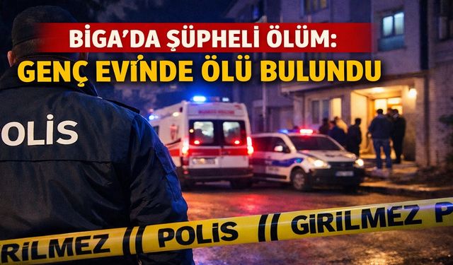 Biga’da Şüpheli Ölüm: Genç Evinde Ölü Bulundu