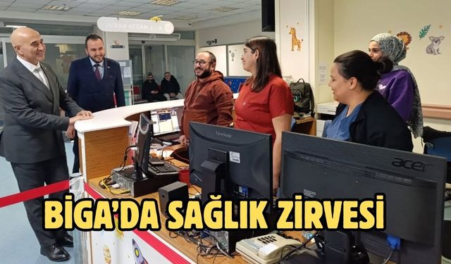 Çanakkale Biga’da sağlık zirvesi