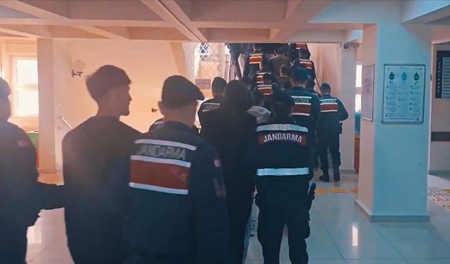 Organize suç örgütlerine yönelik 9 ildeki operasyonlarda 89 şüpheli yakalandı