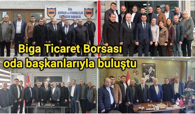 Biga Ticaret Borsası oda başkanlarıyla buluştu