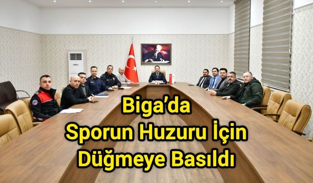 Biga’da Sporun Huzuru İçin Düğmeye Basıldı