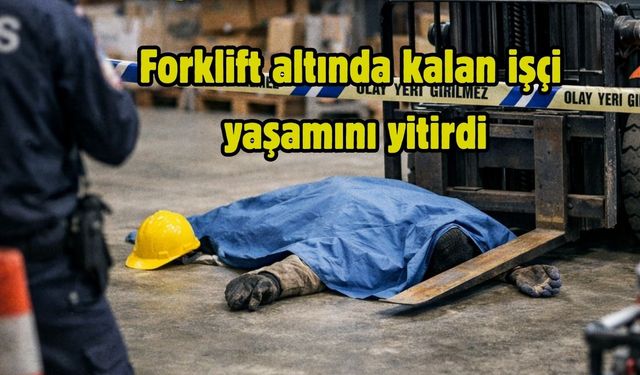 Forklift altında kalan işçi yaşamını yitirdi