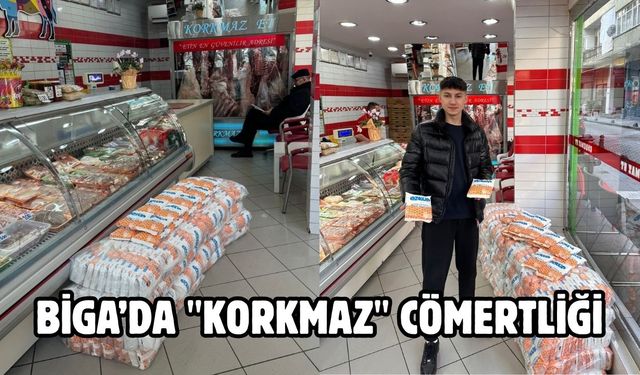 Biga’da 450 paket şeker dağıtıldı