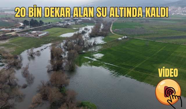 20 bin dekarlık alan su altında kaldı (Video)