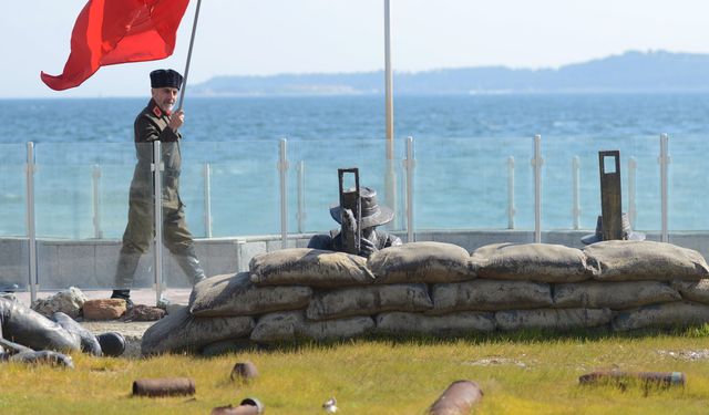 İstanbul'dan Çanakkale'ye yürüyen gazi torunu "şehitler diyarına" ulaştı