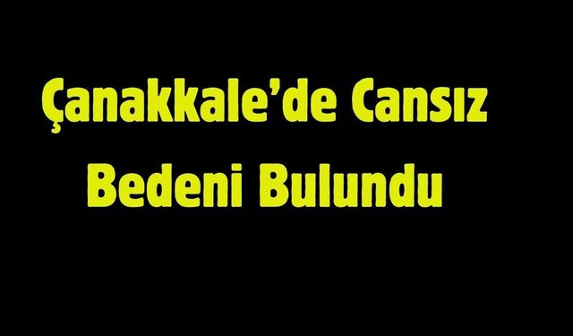 Çanakkale'de Şok Olay: Evinde Cansız Bedeni Bulundu