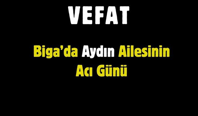 Aydın Ailesinin Acı Günü
