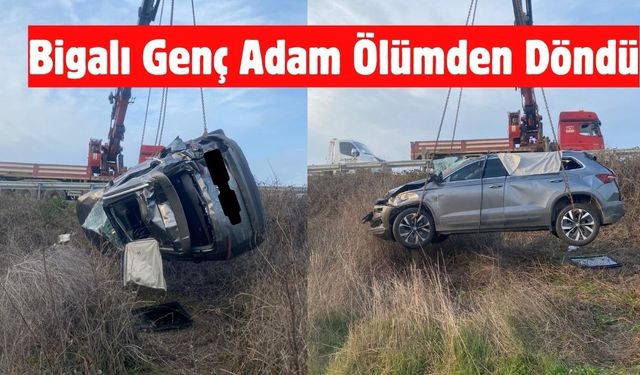 Bigalı Genç Adam Ölümden Döndü