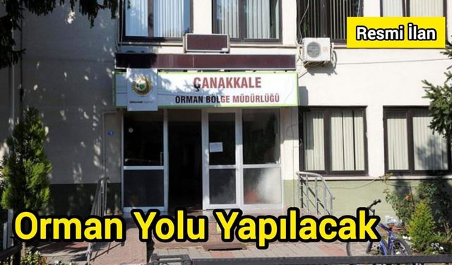 Orman Yolu Yapılacak