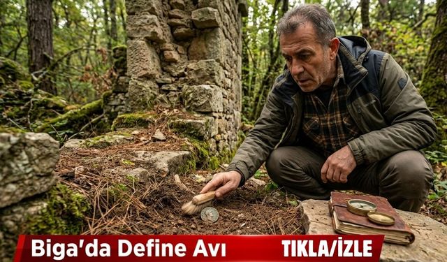 Biga’da define avı
