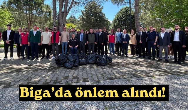Biga’da önlem alındı!