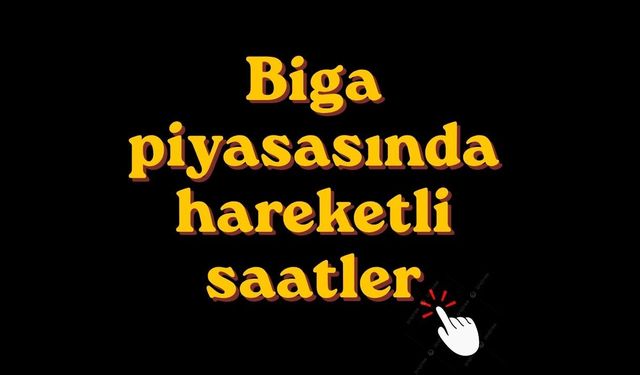Biga piyasasında hareketli saatler