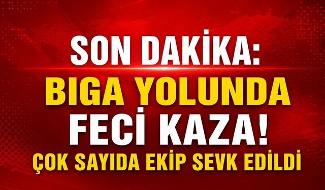 SON DAKİKA: Biga Yolunda Feci Kaza! Çok Sayıda Ekip Sevk Edildi