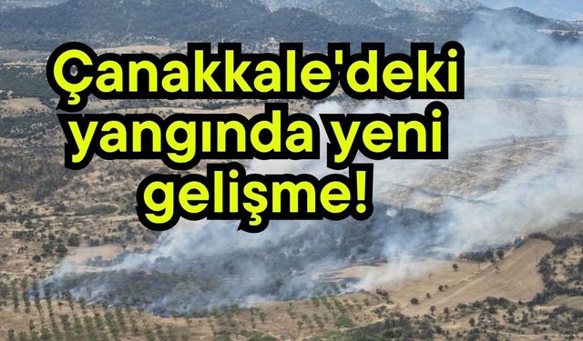 Çanakkale'deki yangında yeni gelişme!