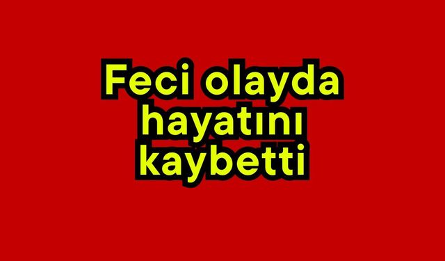 Feci olayda hayatını kaybetti