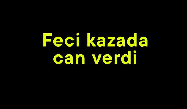 Feci kazada can verdi