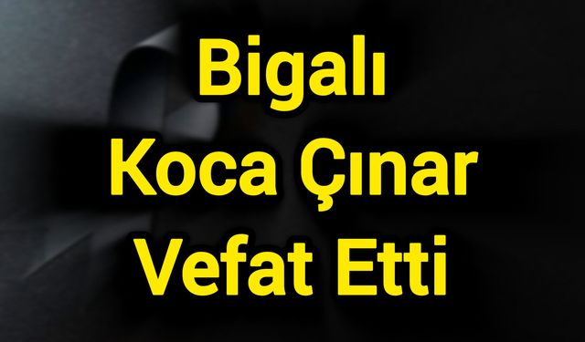 Bigalı Koca Çınar Vefat Etti