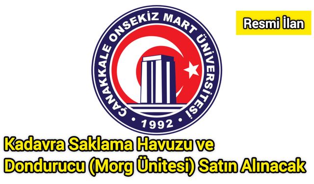 Kadavra Saklama Havuzu ve Dondurucu (Morg Ünitesi) Satın Alınacak