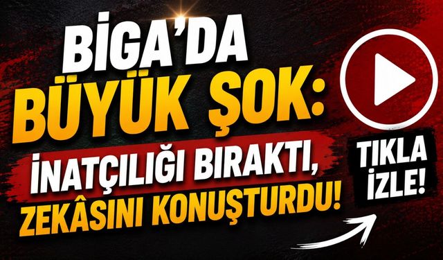 Biga’da büyük şok: İnatçılığı bıraktı, zekâsını konuşturdu!