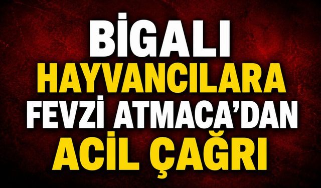 Bigalı hayvancılara Fevzi Atmaca’dan acil çağrı