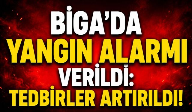 Biga’da yangın alarmı verildi: Tedbirler artırıldı!