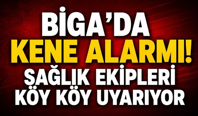 Biga'da kene alarmı! Sağlık ekipleri köy köy uyarıyor