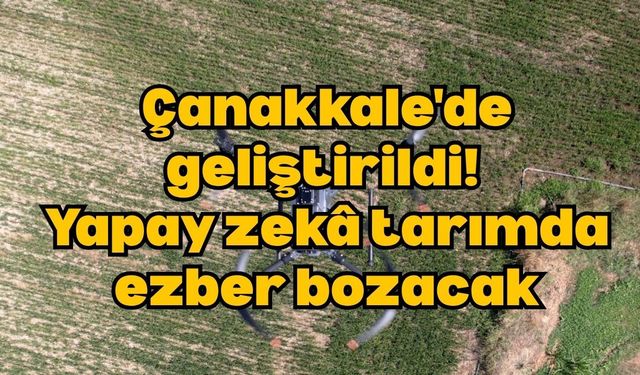 Çanakkale'de geliştirildi! Yapay zekâ tarımda ezber bozacak