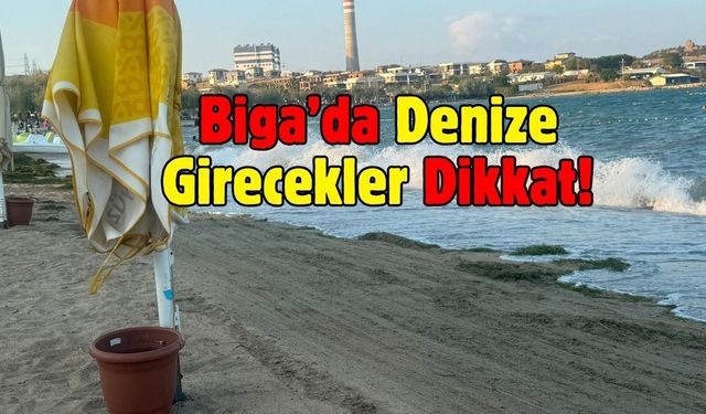 Biga’da Denize Girecekler Dikkat!