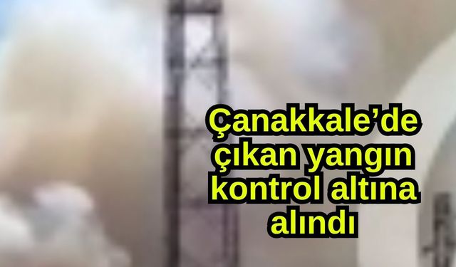 Çanakkale’de çıkan yangın kontrol altına alındı