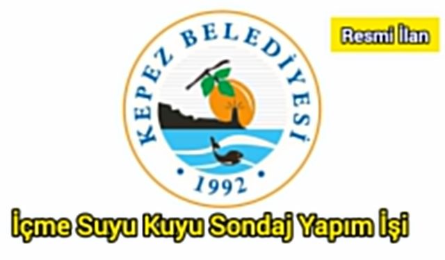 İçme Suyu Kuyu Sondaj Yapım İşi