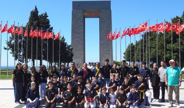Çanakkale Şehitler Abidesi'nde "sayokan" gösterisi