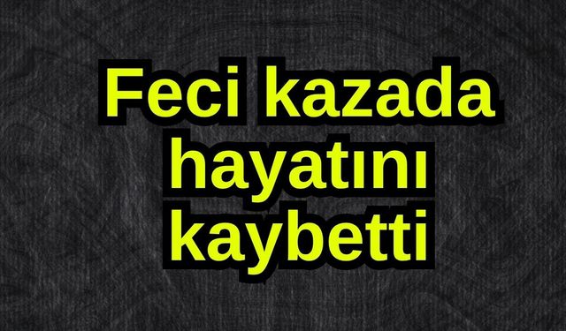 Feci kazada hayatını kaybetti