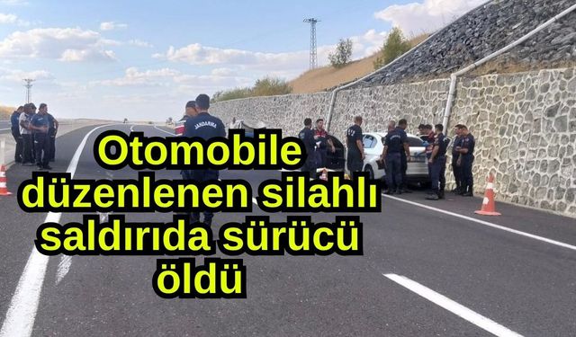 Otomobile düzenlenen silahlı saldırıda sürücü öldü