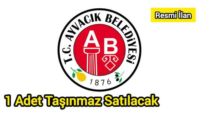 1 Adet Taşınmaz Satılacak