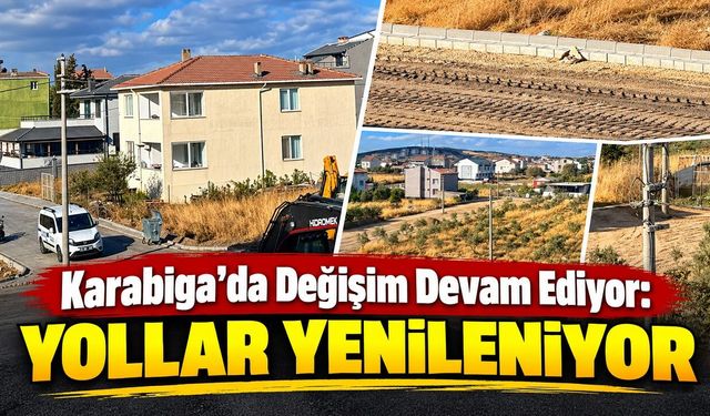 Karabiga’da Değişim Devam Ediyor: Yollar Yenileniyor