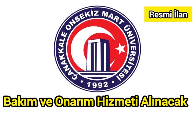 Bakım ve Onarım Hizmeti Alınacak