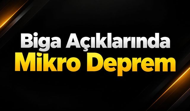 Biga Açıklarında Mikro Deprem